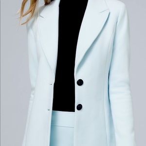 White House Black Market Trench Coat, Ice Blue size XS Never Worn